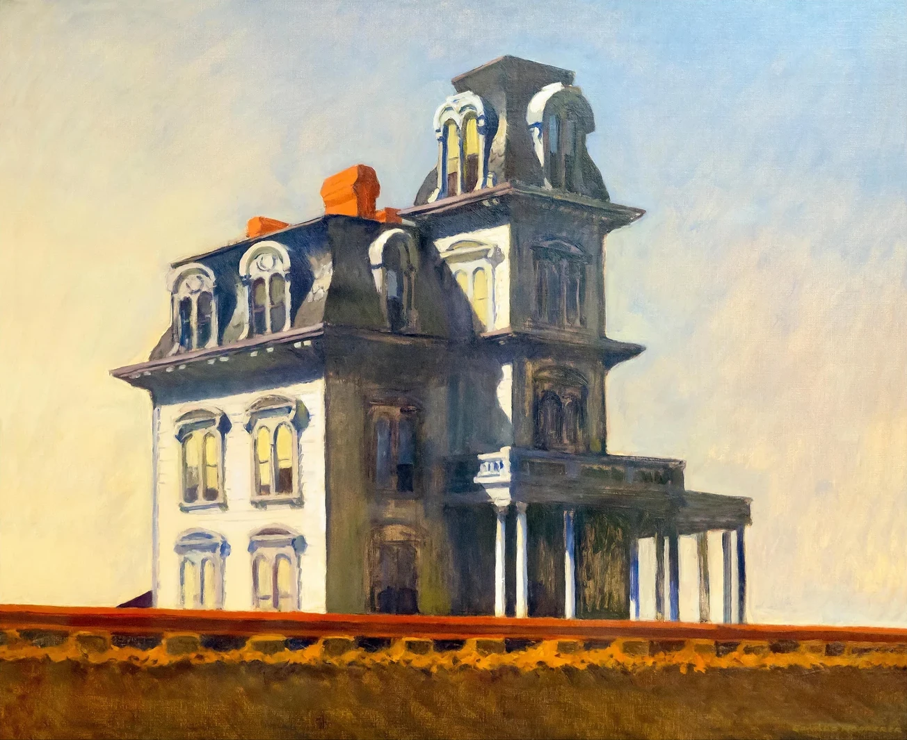 House by the railroad, Edward Hopper