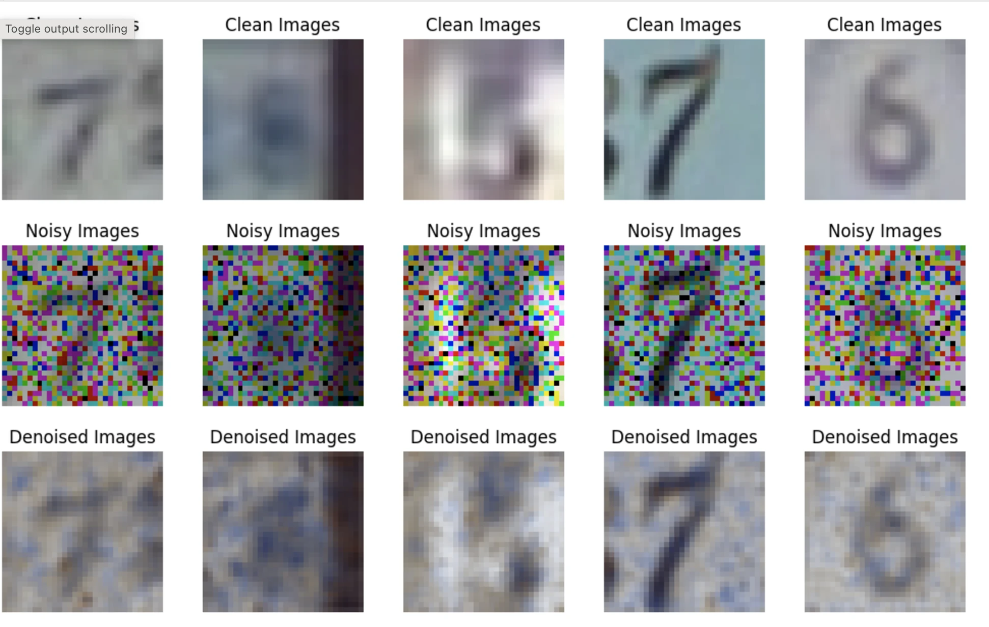 denoising last five samples